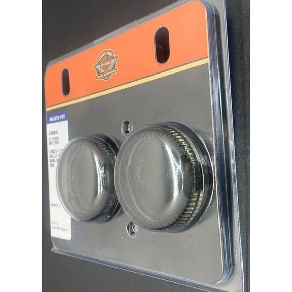 Harley Davidson HD Motors LED Bullet Turn Signal Smoke Lens Insert 67800643 NEW - Picture 9 of 9